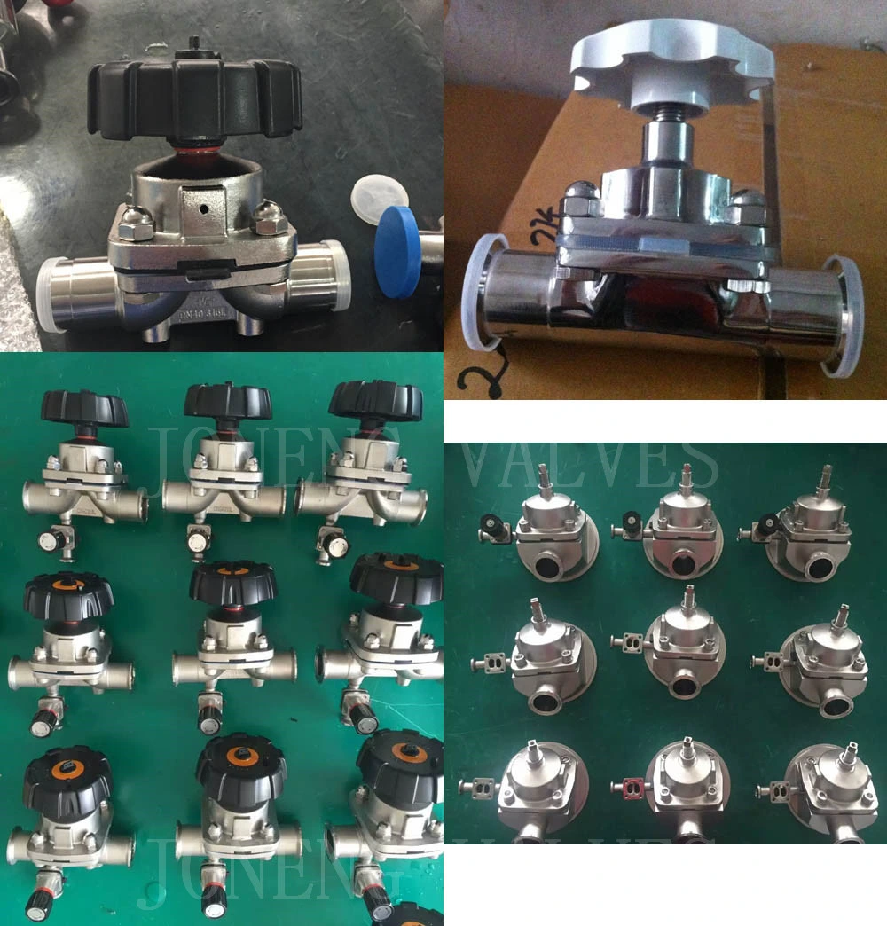 Stainless Steel Compatible Sanitary Grade Pneumatic Membrane Valve with Signal Feedback