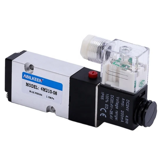 4m Series 5 Ways 2 Positions Explosion Proof-Coil Single Control Solenoid Valve Double Solenoid