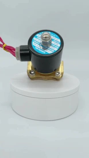 2W Series 2way Normally Cloesd Direct Drive Type Brass Solenoid Valves for Air Water Oil Valve