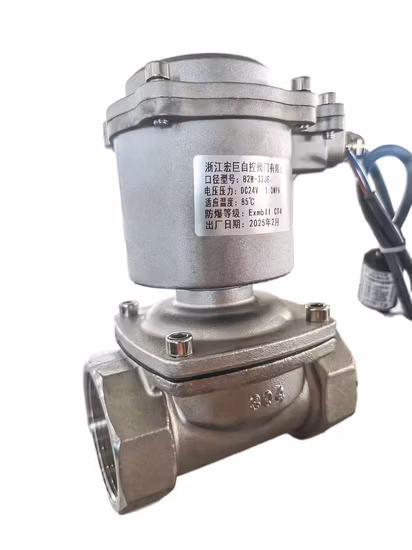 2W-400-40B 2W Normally Closed Stainless Steel Water Gas Solenoid Valve