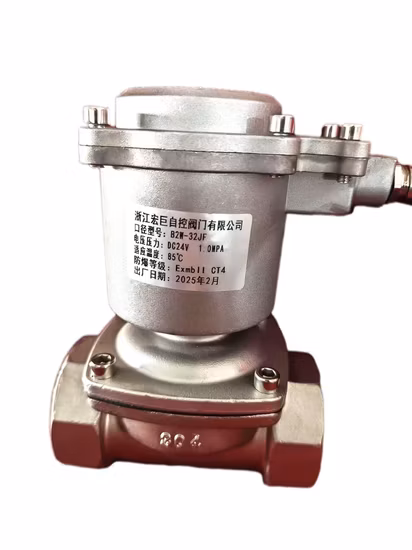 2W-400-40B 2W Normally Closed Stainless Steel Water Gas Solenoid Valve