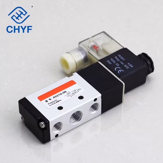 Airtac Type Passenger Solenoid Valve 4V210-08V 4V310-10 Solenoid Electric Valve Pneumatic Control Valve 220V Gas Valve 24V